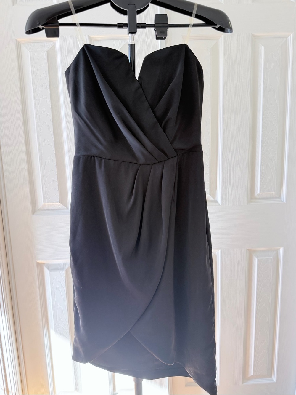 South Moon Under Black Strapless Drape Wrap Dress